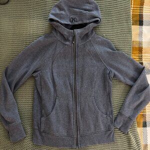 Lululemon Scuba Full Zip Hoodie | Heathered Navy | Size 10